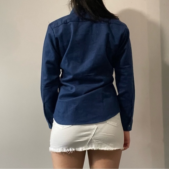 👚 Vintage North by NorthWest Blue Button-Down  Shirt - Women's Size Medium! 👚 - Picture 5 of 10